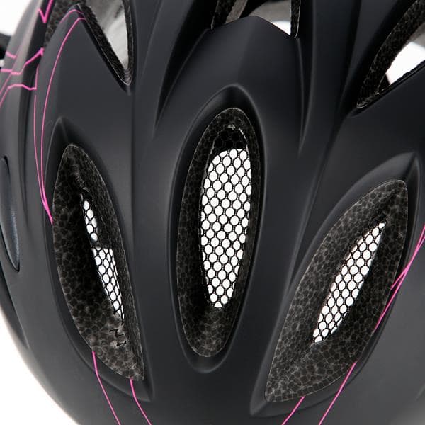 MTW291 SORT OG PINK STØRRELSE M (51-60CM) NILS EKSTRA HJELM