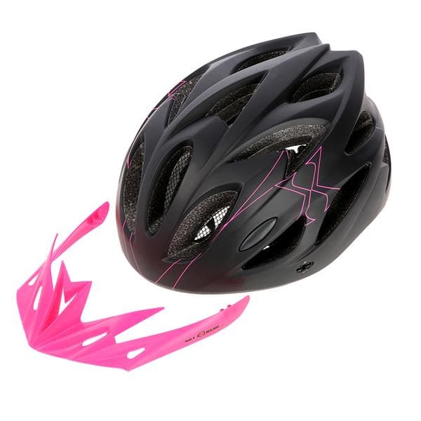 MTW291 SVART OCH ROSA STORLEK L (55-61CM) NILS EXTREME HJÄLM
