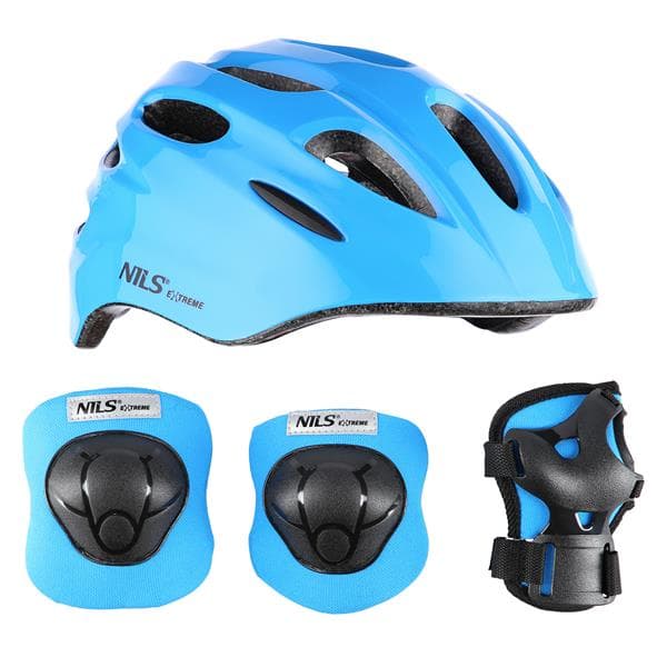 MTW01+H210 HJÄLM MED SKYDD SET BLÅ STORLEK XS NILS EXTREME