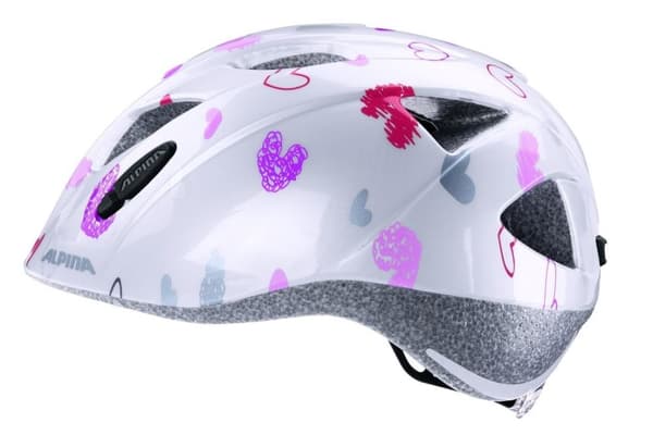 Cykelhjelm Alpina Ximo, hvid i hjerter, 49-54