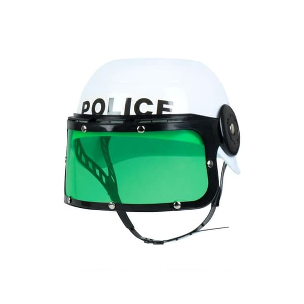 Hjälm - BOLAND - Polis - Barn - Vit - Avtagbart visir