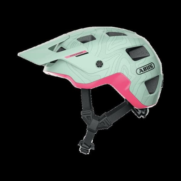 Hjälm - ABUS - Modrop - Grön/Rosa - Polykarbonat - Vuxen Man