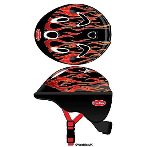 Cykelhjälm - WeeRide - Baby - Svart - 44 cm - Tvättbar stoppning