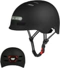 Miniatyrbillede 1 af 2: Cykelhjelm, USB-genopladeligt LED-lys, Elektrisk Scooter Sikkerhed, Scooterhjelm