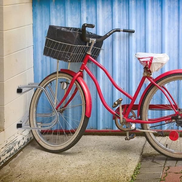 XMTECH Golvmonterat cykelställ förvaringsställ för 6 cyklar Cykelställ i metall Cykelställ, silver