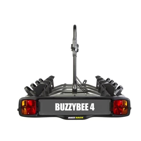 Porte-cykel för dragkrok BUZZRACK - New Buzzy Bee 4 - 4 cyklar - Svart - Stål
