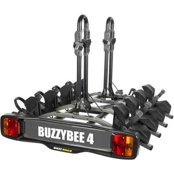 Porte-cykel för dragkrok BUZZRACK - New Buzzy Bee 4 - 4 cyklar - Svart - Stål
