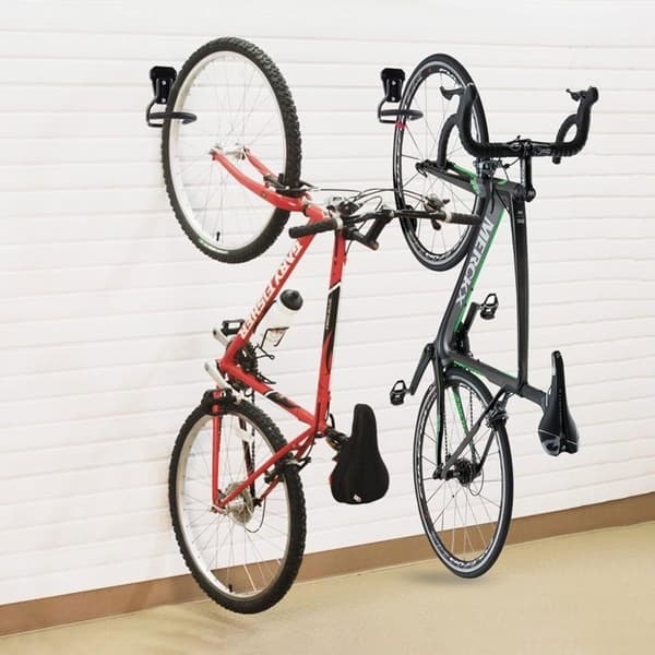 Vertikala cykelkrokar - Ej specificerat - Set med 2 - Solid stål - Rostskyddad - Belastning 35-45 kg