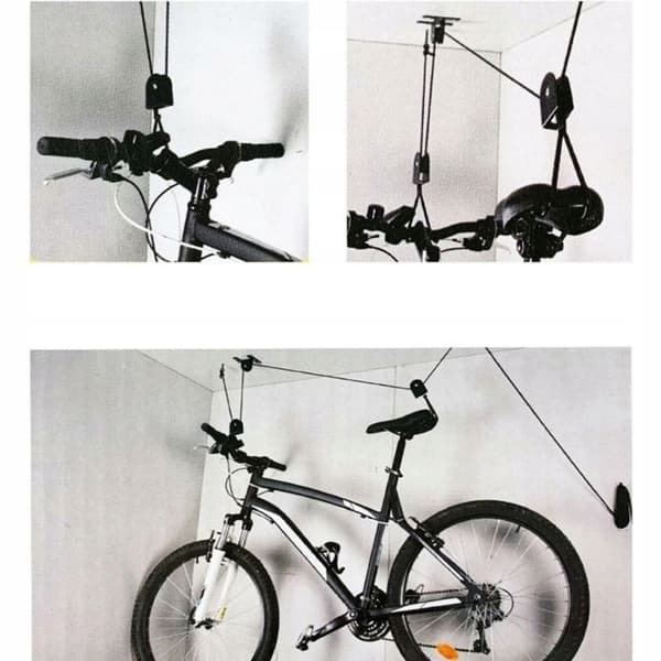 Lyftstöd för takcykel - DUNLOP - Fästkrokar - Svart - Vuxen - Upp till 20 kg