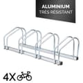 Miniatyrbild 3 av 6: Cykelställ - Ej specificerat - 120 cm - Silver - Aluminium - 4 cyklar
