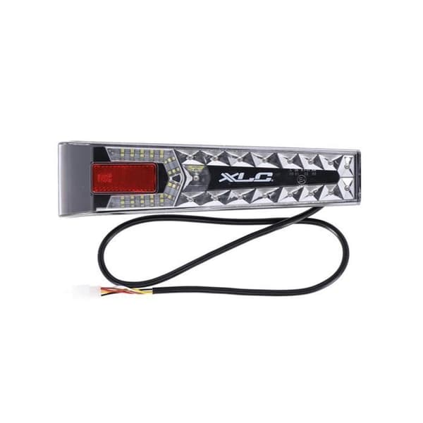 Bakljus - XLC - Azura Xtra - LED - Grå - Röd och Vit
