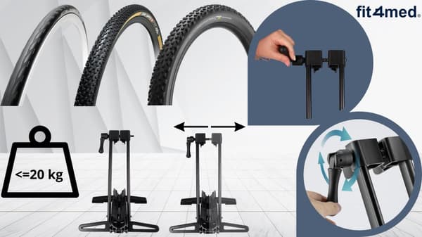 CYKELSTAND TIL CYKELHJULHOLDER JUSTERBAR GULV 24-29"