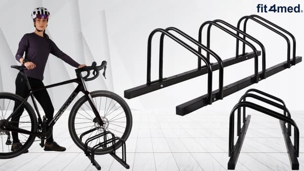 3-CYKELSTANDATORER STÅL DOBBELTSIDIGT MASSIVT STABILT