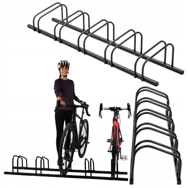 5-CYKELSTÅND, STÅL, DOBBELTSIDIGT, SOLID, STABIL
