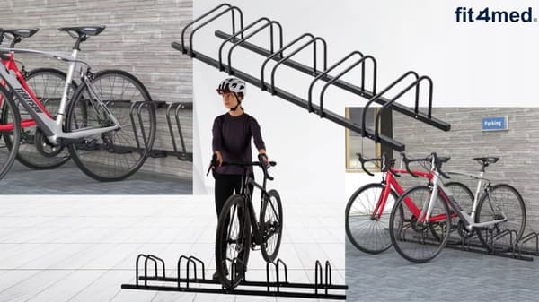 5-CYKELSTÅND, STÅL, DOBBELTSIDIGT, SOLID, STABIL