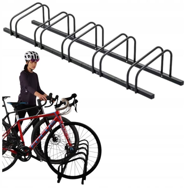 5-CYKELSTÅND, STÅL, DOBBELTSIDIGT, SOLID, STABIL
