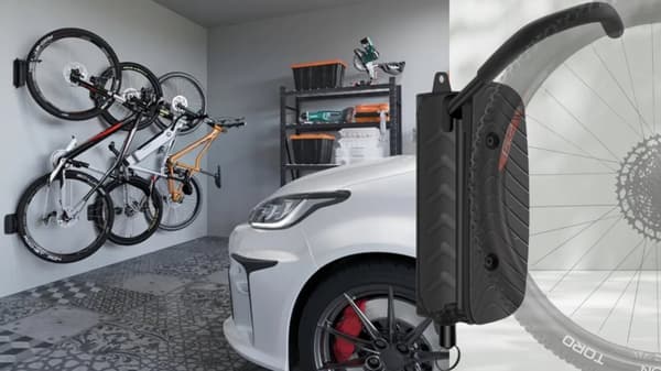 CYKELHÄNGARE VÄGG CYKELKROK SOLID JUSTERBAR 20 KG