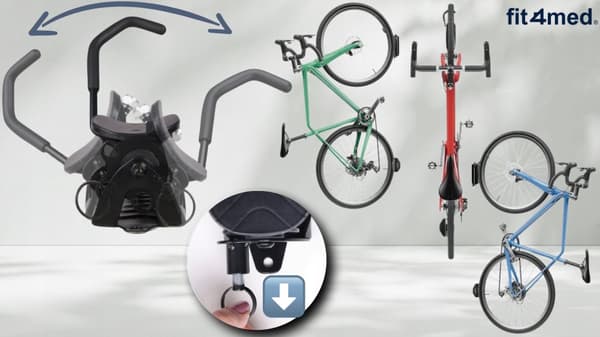 CYKELHÄNGARE VÄGG CYKELKROK SOLID JUSTERBAR 20 KG
