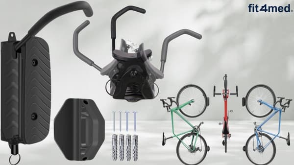 CYKELHÄNGARE VÄGG CYKELKROK SOLID JUSTERBAR 20 KG