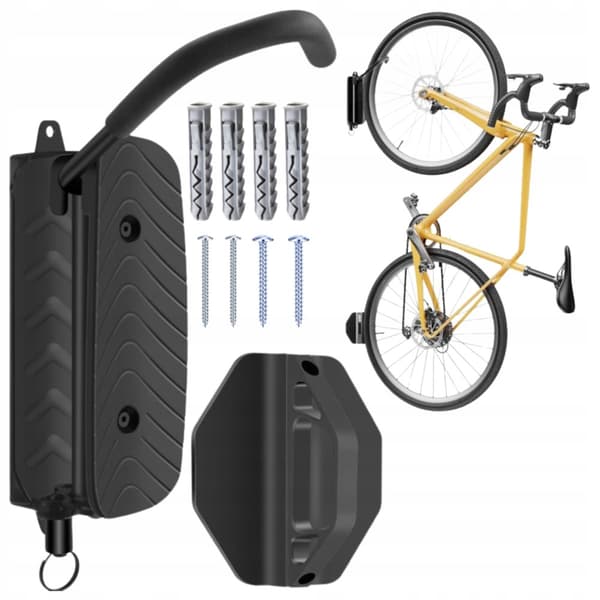 CYKELHÄNGARE VÄGG CYKELKROK SOLID JUSTERBAR 20 KG