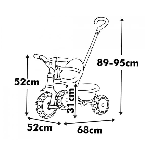 Smoby Be Move - Trehjulet cykel, Beige