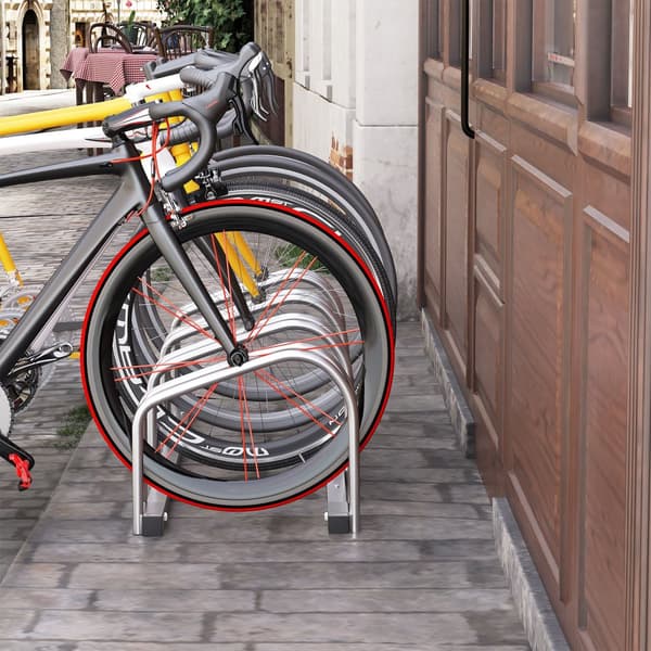 Cykelställ, 110x33x27 cm, Silver