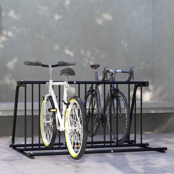 Cykelställ, 155x100x75 cm, Svart