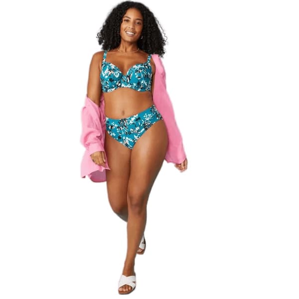 Gorgeous Womens/Ladies Julep Rose High Leg Bikini Bottoms