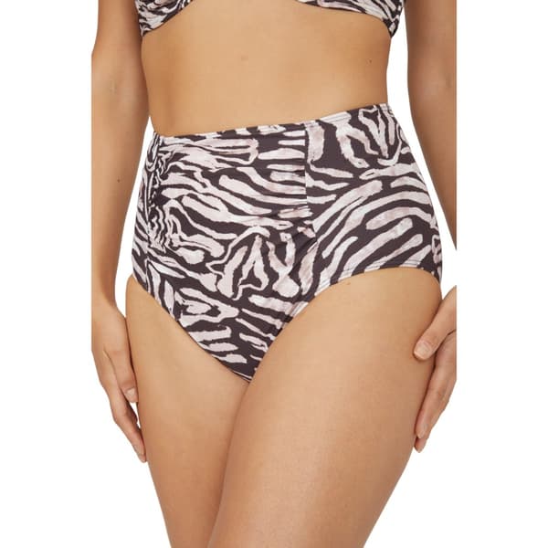 Gorgeous Bikinitrusser med høj talje med zebraprint til kvinder/damer