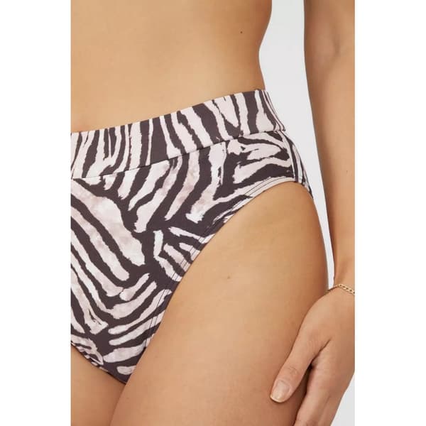 Gorgeous Womens/Ladies Zebra Print Mid Rise Bikini Bottoms
