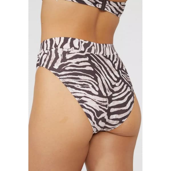 Gorgeous Womens/Ladies Zebra Print Mid Rise Bikini Bottoms