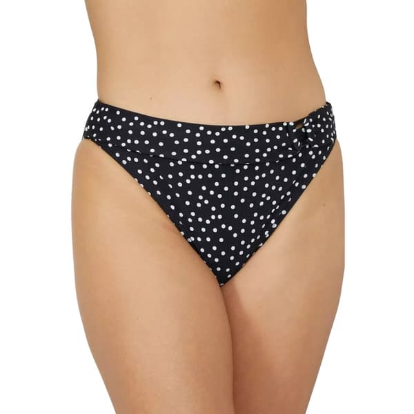 Gorgeous Plettede bikinitrusser med ringdetalje til kvinder/damer Monochrome 8 UK