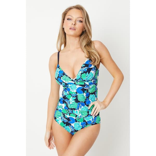 Gorgeous Womens/Ladies Bold Blooms Fold Over Bikini Bottoms