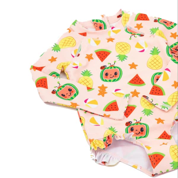 Cocomelon Girls Frill One Piece Swimsuit