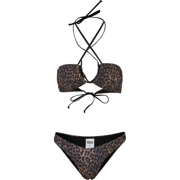 Urban Classics Womens/Ladies Hot Leopard Print Bikini Set