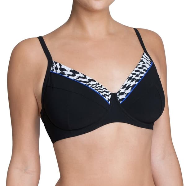 Sloggi Swim Bh Black Pepita CTOW Bikinitopp