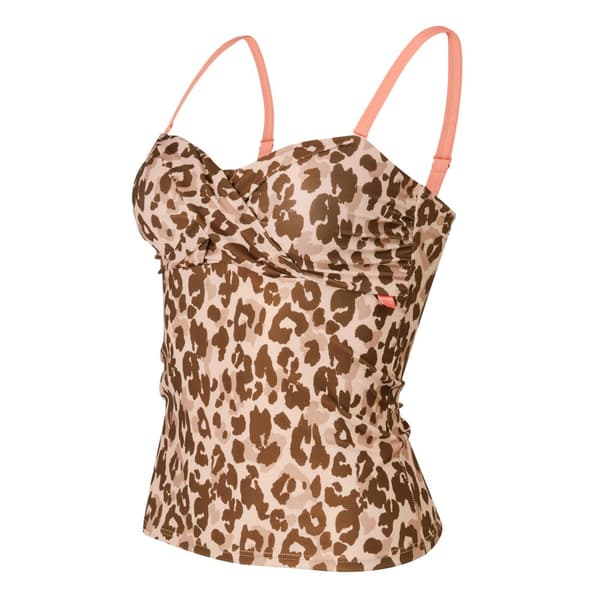 Regatta Womens/Ladies Aceana III Leopard Print Tankini Top