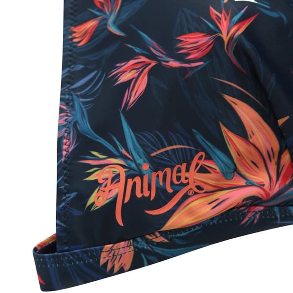 Animal Womens/Ladies Iona Leaf Print Halter Neck Bikini Top