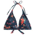Miniatyrbillede 1 af 3: Animal Womens/Ladies Iona Leaf Print Halter Neck Bikini Top