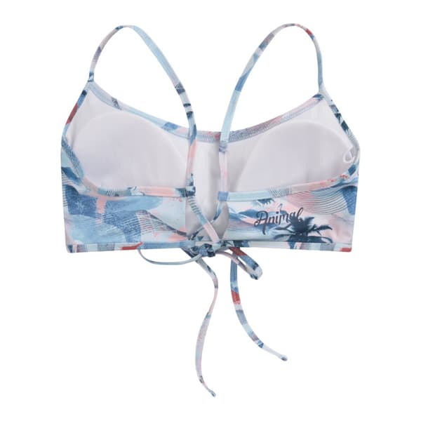 Animal Womens/Ladies Palm Tree Tie Back Bikini Top