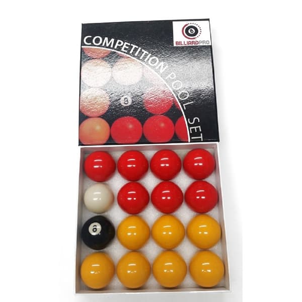 Carta Sport League Pool Balls Set (paket med 16 bollar) Red/Yellow One Size