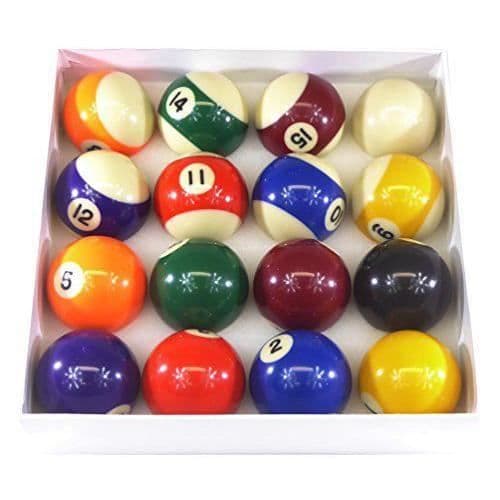Billiard Pro De billard Pro Unisexe 5,1 cm Spel av biljardkulor (, prickar och ränder i matchande färger - PB2