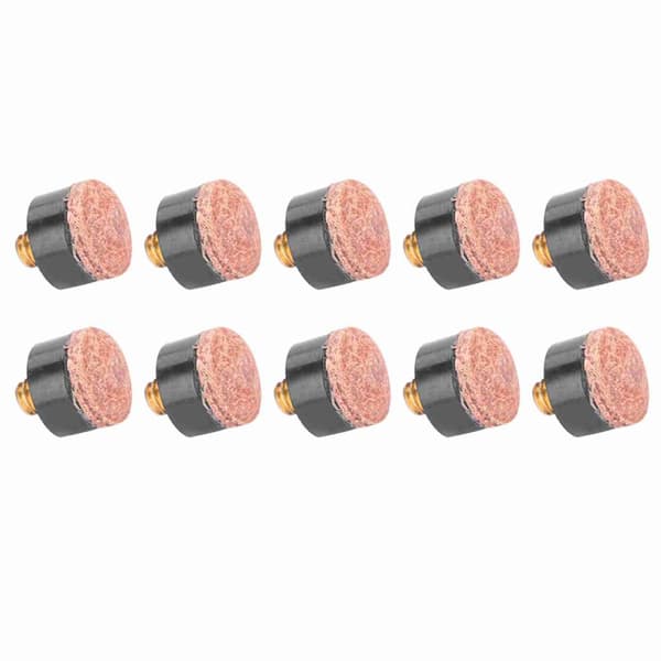 10 stk billard snooker pool kø stang spids reservedele tackle tilbehør (12mm)