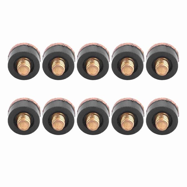 10 st Biljard Snooker Pool Cue Stångspets Ersättningsdelar Tackletillbehör (12mm)
