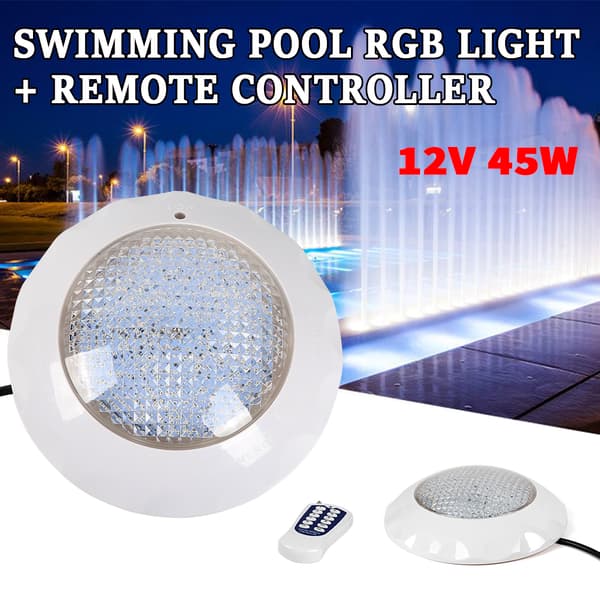 LED Svømmebassinlys, 45W RGB Farver, Vandtæt IP68,41-50V