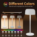 Miniatyrbild 1 av 8: OBOSOE Trådlös Bordslampa, Trådlös Flasklampa, 3 Färger Steglös Dimmer Vinhalsflasklampa med RGB-Ljus, Laddbar Tackkontroll Flaskljus för Hem, Barer,