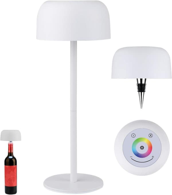 pullolamppu alkoholipulloille, langaton ladattava kiitospöytävalaisin RGB-tilassa ja 3 väriä himmennettävä kotiin, baariin, retkeilyyn, matkalle