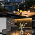 Miniatyrbillede 3 af 9: OBOSOE LED Trådløs Bordlampe, Bærbar 5000mAh Udendørs Bordlampe, 3 Farver Trinløs Lysdæmper Natbordslampe Med Hukommelsesfunktion