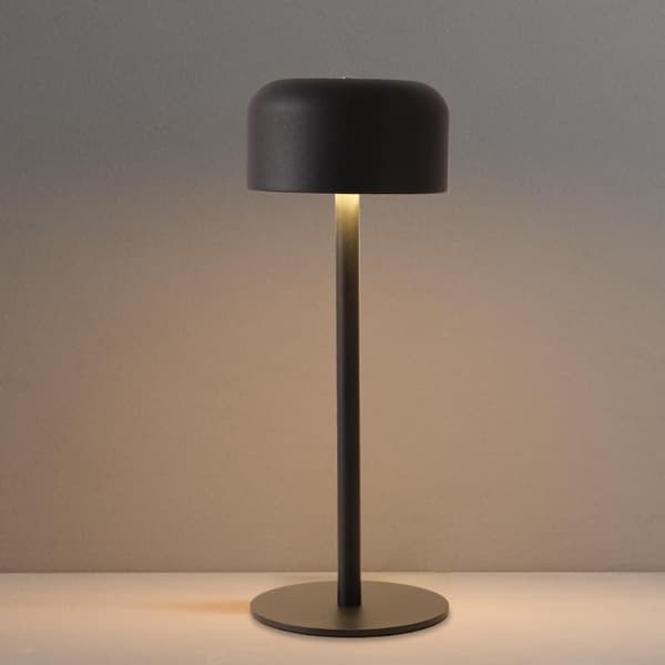 OBOSOE LED Trådløs Bordlampe, Bærbar 5000mAh Udendørs Bordlampe, 3 Farver Trinløs Lysdæmper Natbordslampe Med Hukommelsesfunktion