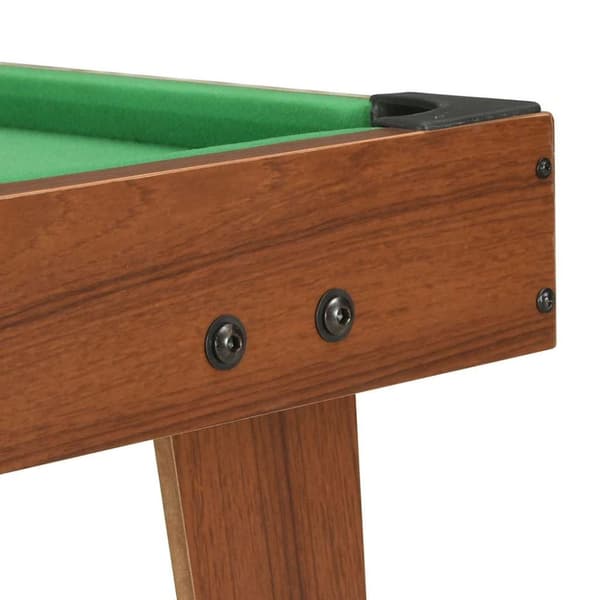 vidaXL mini-poolbord 92x52x19 cm brun og grøn